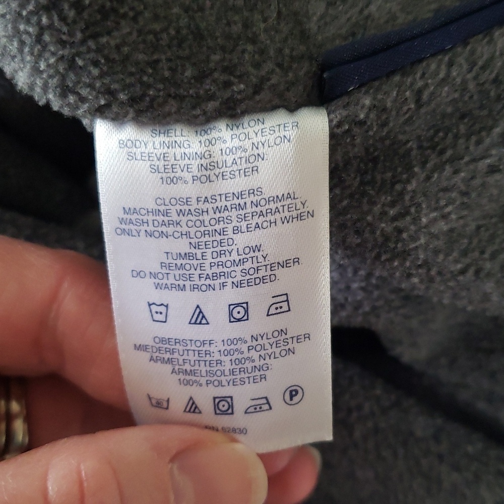 Lands' End Insulated Bomber Jacket Men XL Rust Orange Outdoor Work Trail Winter - Picture 7 of 12